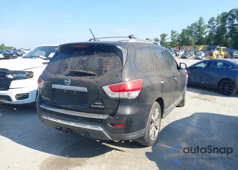 2013 Nissan Pathfinder Platinum z USA, uszkodzony, nr VIN 5N1AR2MM3DC639699